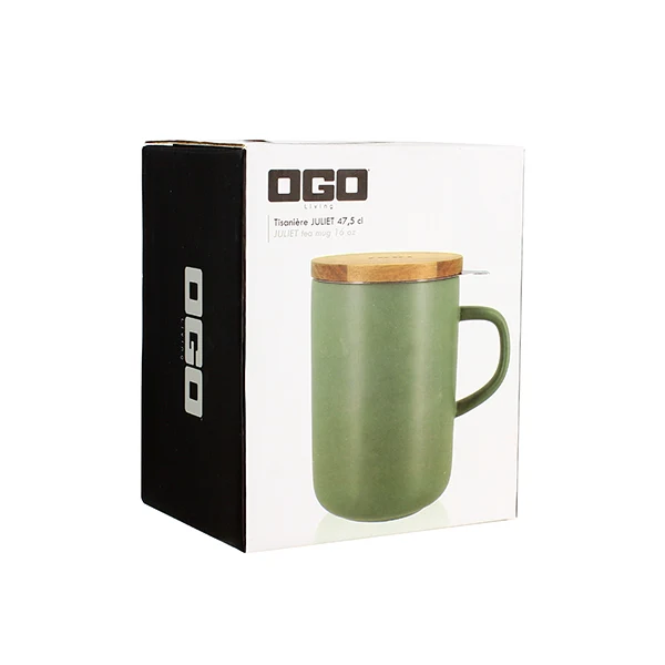 Tisanière mug Juliet en grès amande 475 ml Ogo