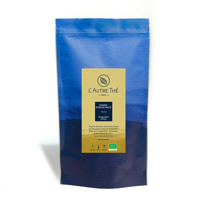 Lemon Ginger Maté Bio - Sachet 100gr