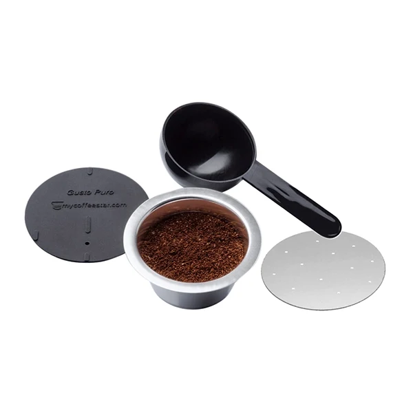 Capsule rechargeable compatible machine à café Dolce Gusto avec couvercle et doseur