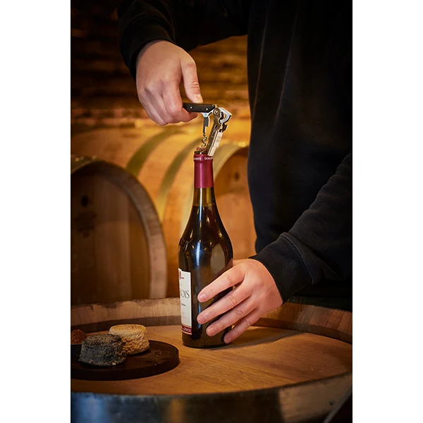 Coffret Wine Service - tire-bouchon Clavelin noir + bec verseur Arum Peugeot