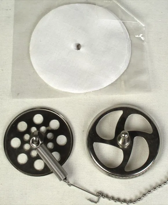 Replacement Stainless Steel Spring Filter for Coffee Syphon/Vac Pot + 5 Filter Cloth Hario Type