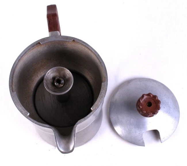 CAFFEXPRESS Moka Pot Italy 1940's? Cast Alloy RARE Coffee Maker