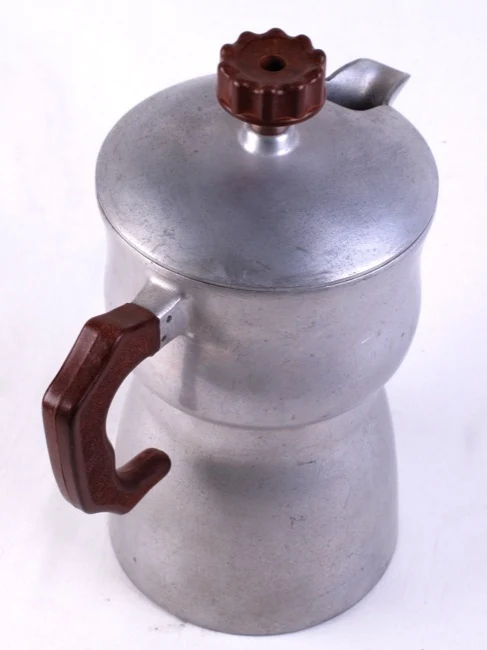 CAFFEXPRESS Moka Pot Italy 1940's? Cast Alloy RARE Coffee Maker
