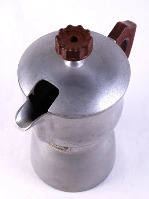 CAFFEXPRESS Moka Pot Italy 1940's? Cast Alloy RARE Coffee Maker
