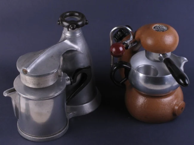 VESUVIANA Vintage 8 Cup Coffee Maker 1940's? Large Capacity for Display Only