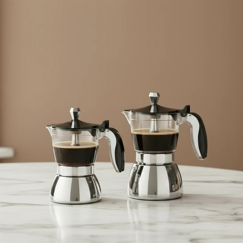 Cafetière Moka inox