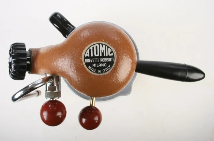 Rare Vintage ATOMIC COFFEE MACHINE ORANGE Model 1970's MILAN, Italy