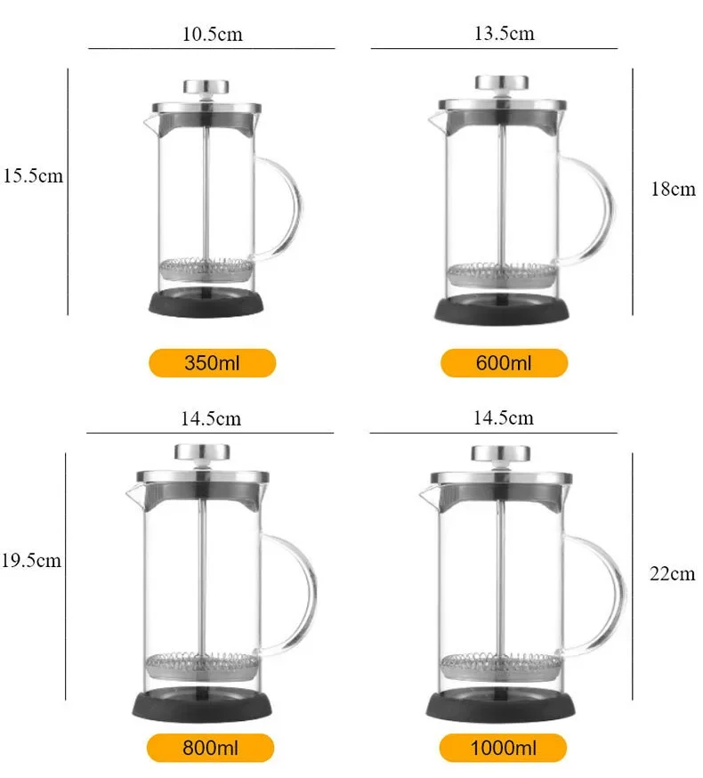 Cafetière à piston inox