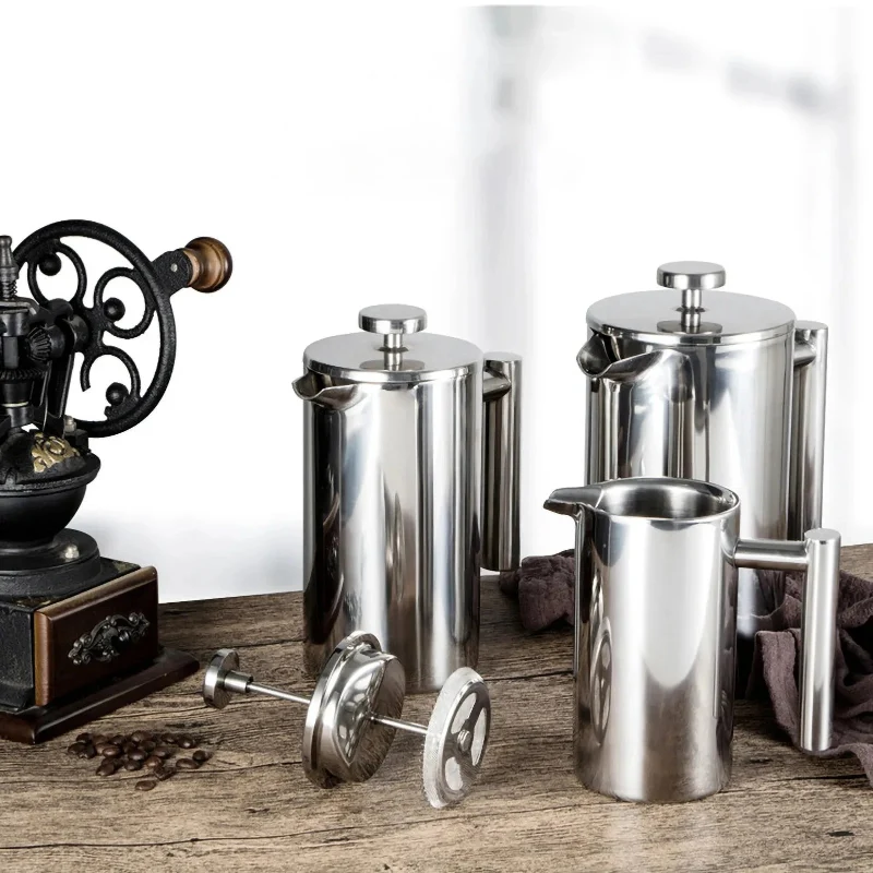 Cafetière à piston en inox