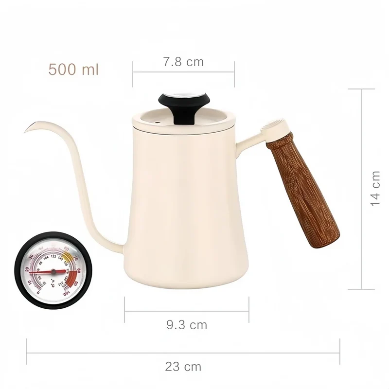Bouilloire inox avec couvercle thermomètre