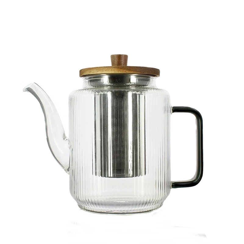 Théière en verre KARL 1.20L noire graphite