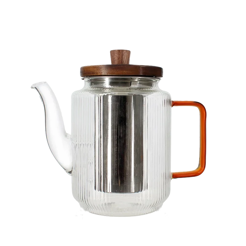 Théière en verre KARL 55 cl orange graphite