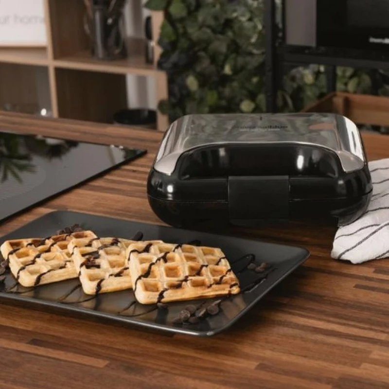 Machine à sandwich universelle bleue 700 W noire