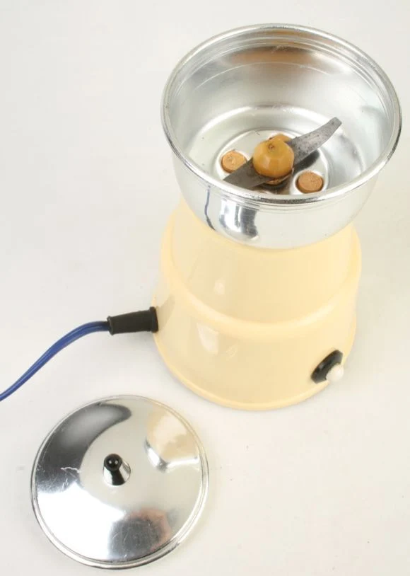 Vintage European 'Atomic Era' Bakelite Electric Coffee Grinder