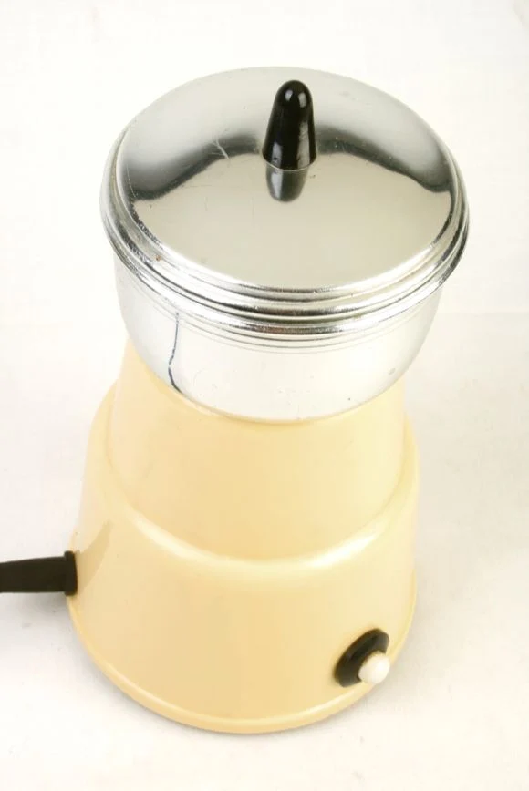Vintage European 'Atomic Era' Bakelite Electric Coffee Grinder