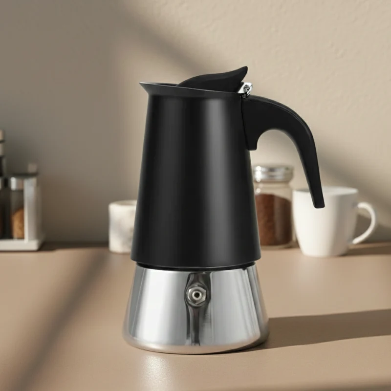 Cafetière italienne 2 tasses inox