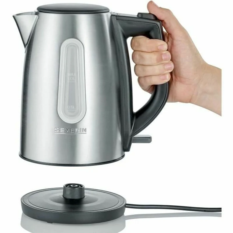 Bouilloire Severin 3469-000 Noir Acier Inox 2200 W 1 L