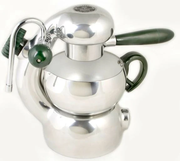 "La Sorrentina" ™ ® Green Bakelite Atomic Type Coffee Machine