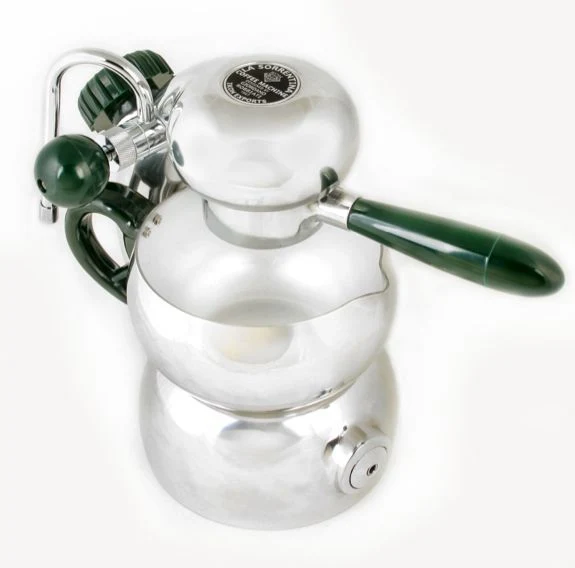 "La Sorrentina" ™ ® Green Bakelite Atomic Type Coffee Machine