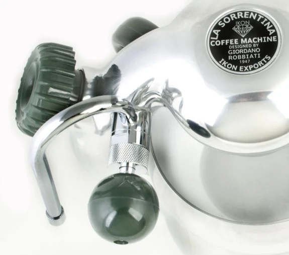 "La Sorrentina" ™ ® Green Bakelite Atomic Type Coffee Machine