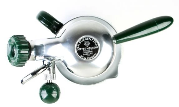 "La Sorrentina" ™ ® Green Bakelite Atomic Type Coffee Machine