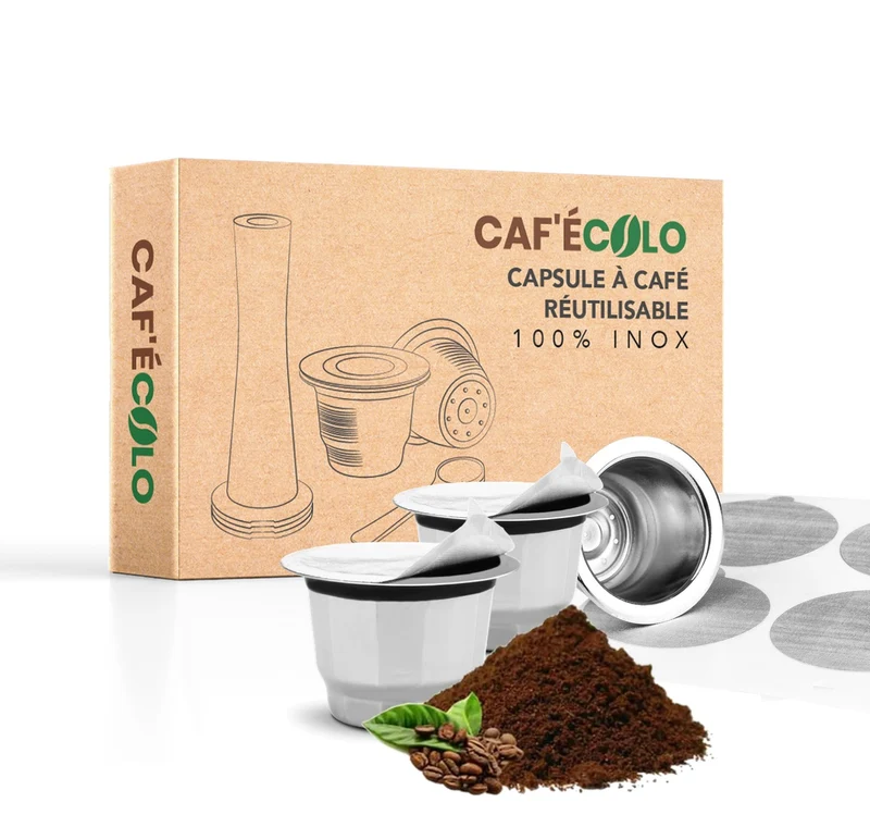 Capsule réutilisable Nespresso universelle 100% inox Cafecolo™
