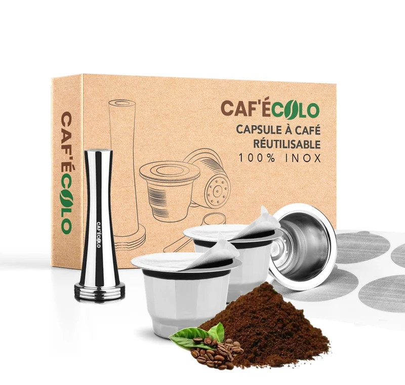 Capsule réutilisable Nespresso universelle 100% inox Cafecolo™