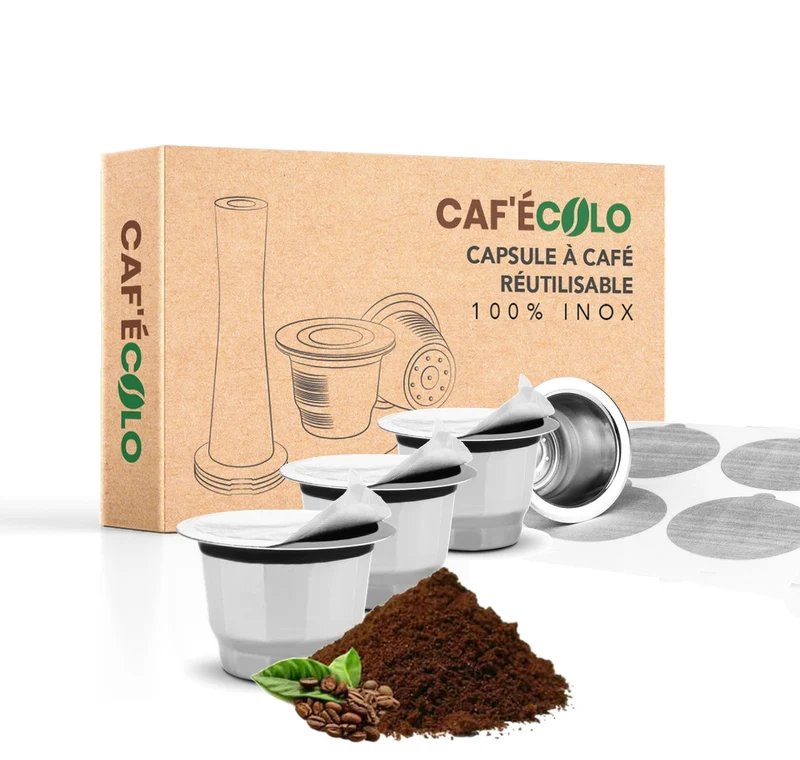 Capsule réutilisable Nespresso universelle 100% inox Cafecolo™
