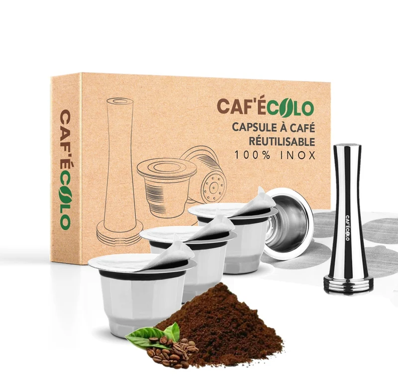 Capsule réutilisable Nespresso universelle 100% inox Cafecolo™