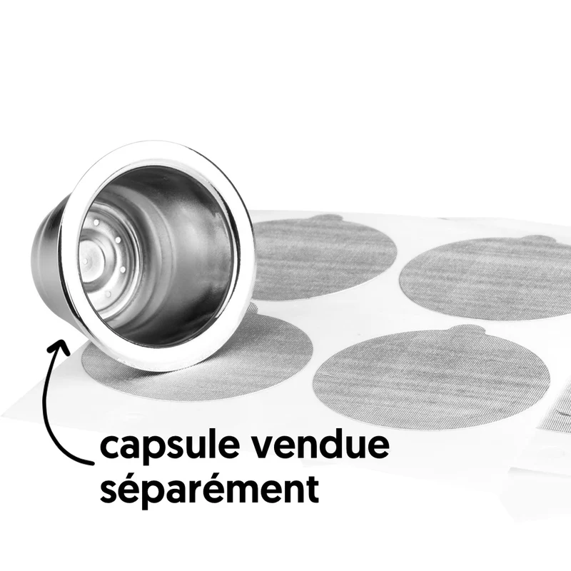 NOUVEAU - Opercules pour capsules réutilisables Nespresso par Cafécolo