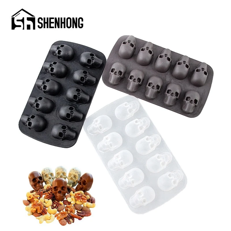 Moule Silicone Halloween - Tètes de Mort