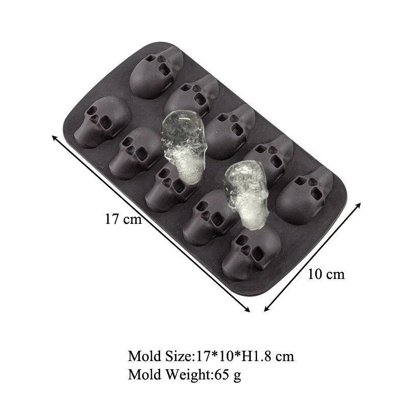 Moule Silicone Halloween - Tètes de Mort