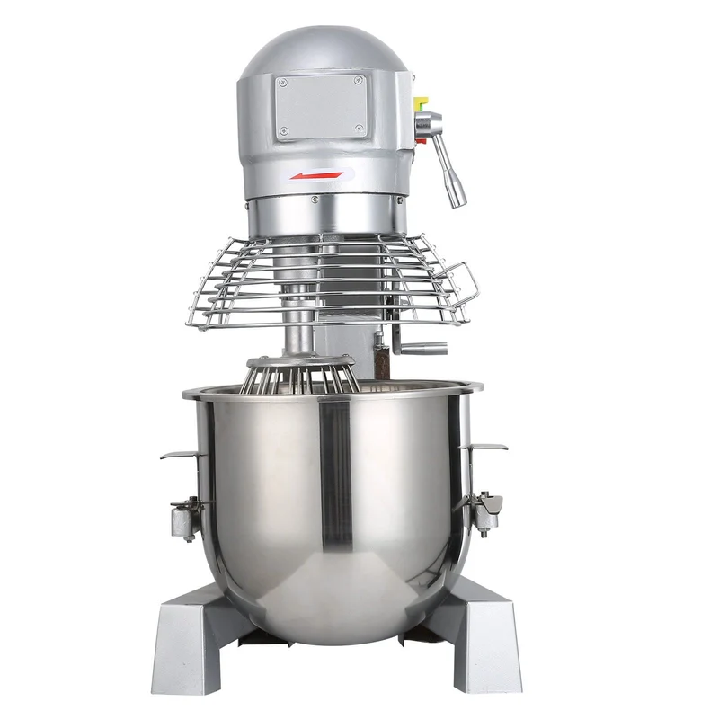 VEVOR Mélangeur de Patisserie Professionnel 1100W à 3 Vitesses Mélangeur Commercial Robot de Cuisine en Acier 30L avec Tige de Mélangeur de Protection Contre les Eclaboussures