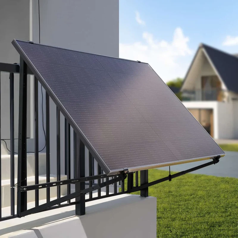 Support solaire réglable EcoFlow au sol et suspendu