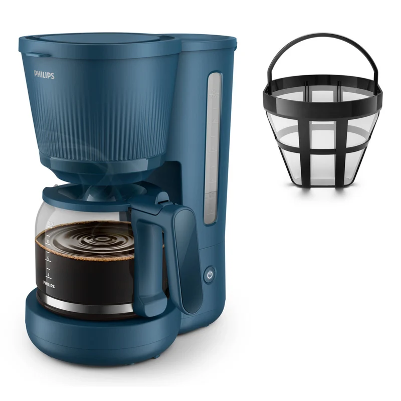 Machine à café filtre Philips HD7411/70 Bleu 1,3 L