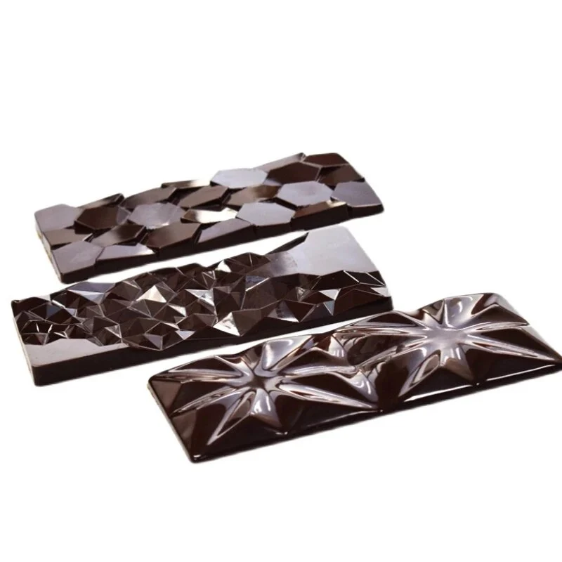 Moule Polycarbonate 3 en 1 Tablettes de Chocolat