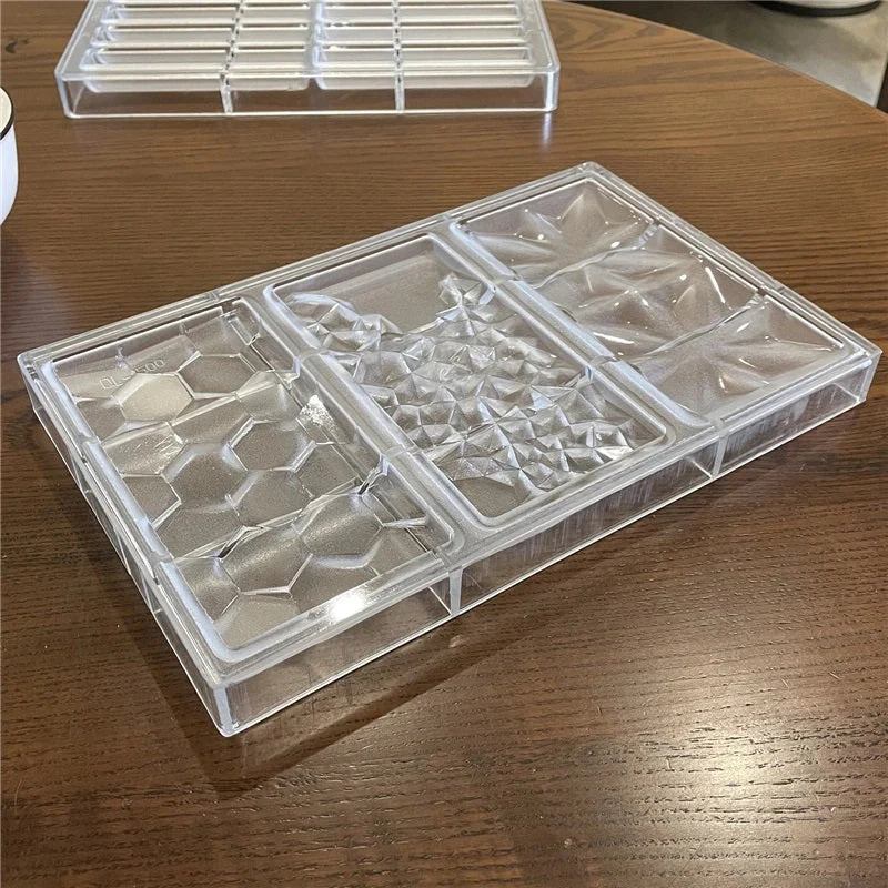 Moule Polycarbonate 3 en 1 Tablettes de Chocolat