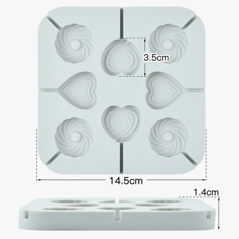 Moule Silicone Sucettes Lollipop