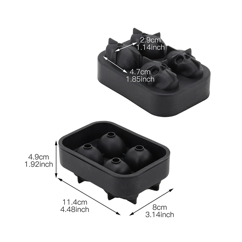 Moule Silicone Glaçons Tète de Mort | Patisserie et Cuisine