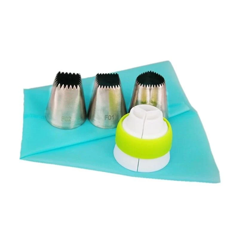 Kit de 3 Douilles + Coupleur + Poche | Patisserie et Cuisine