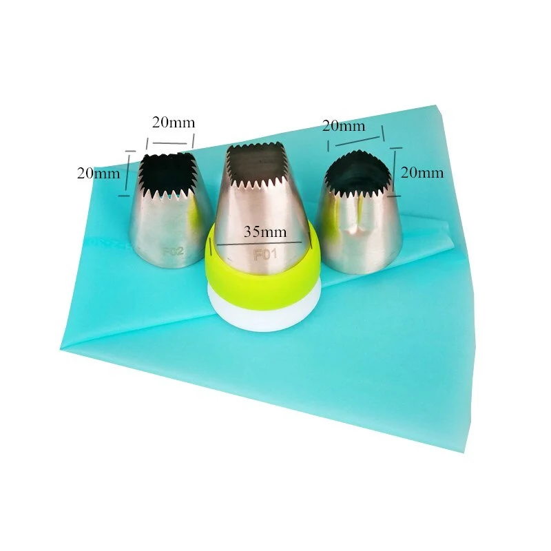 Kit de 3 Douilles + Coupleur + Poche | Patisserie et Cuisine