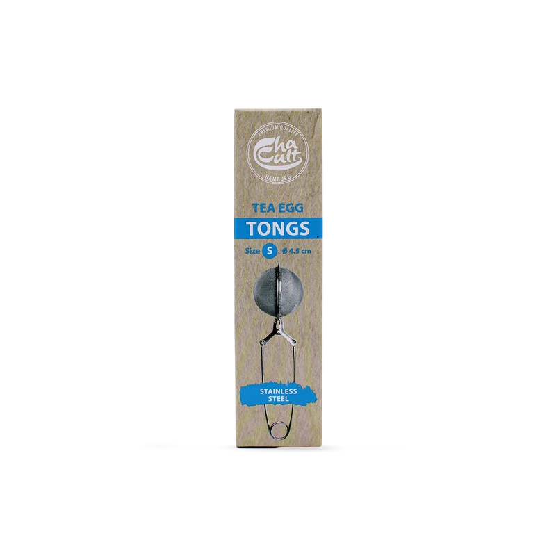 Pince à thé ronde inox - Ø4,5cm