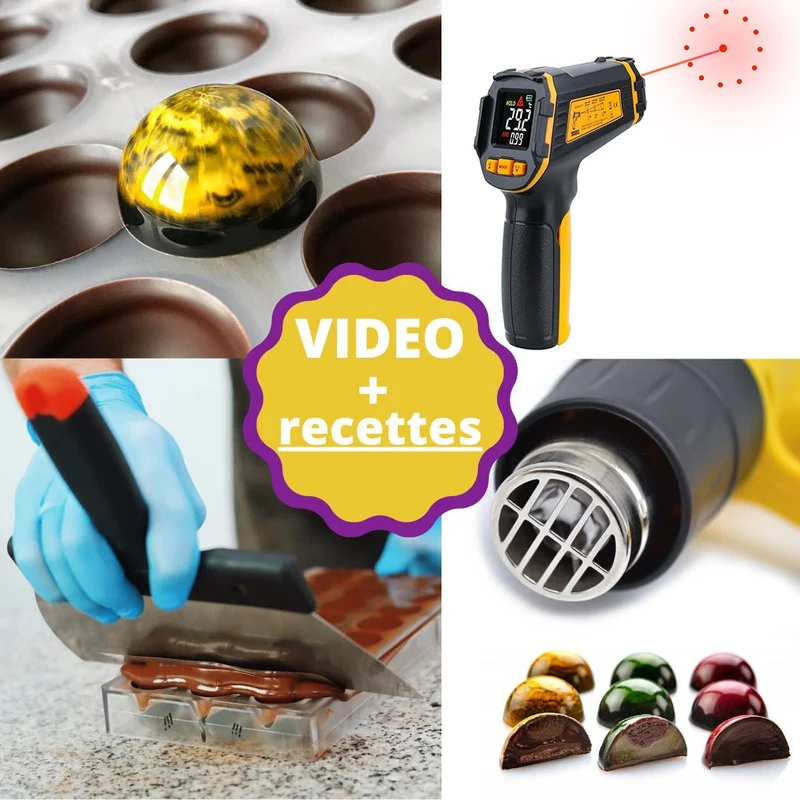 Kit Chocolatier Débutant + Vidéo + Livret Recettes