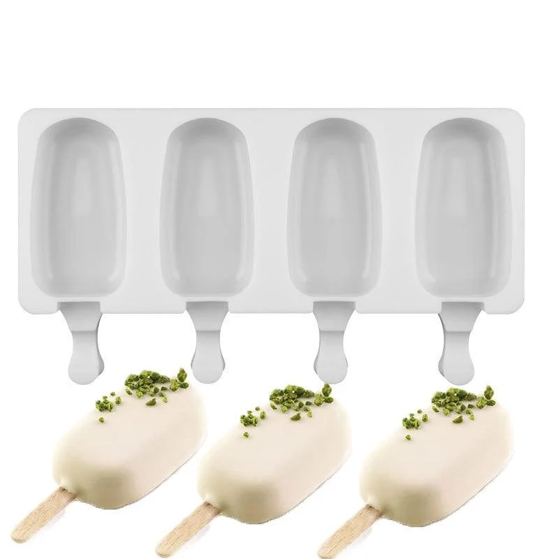 Lot de 4 Moules pour Glaces + Bâtonnets