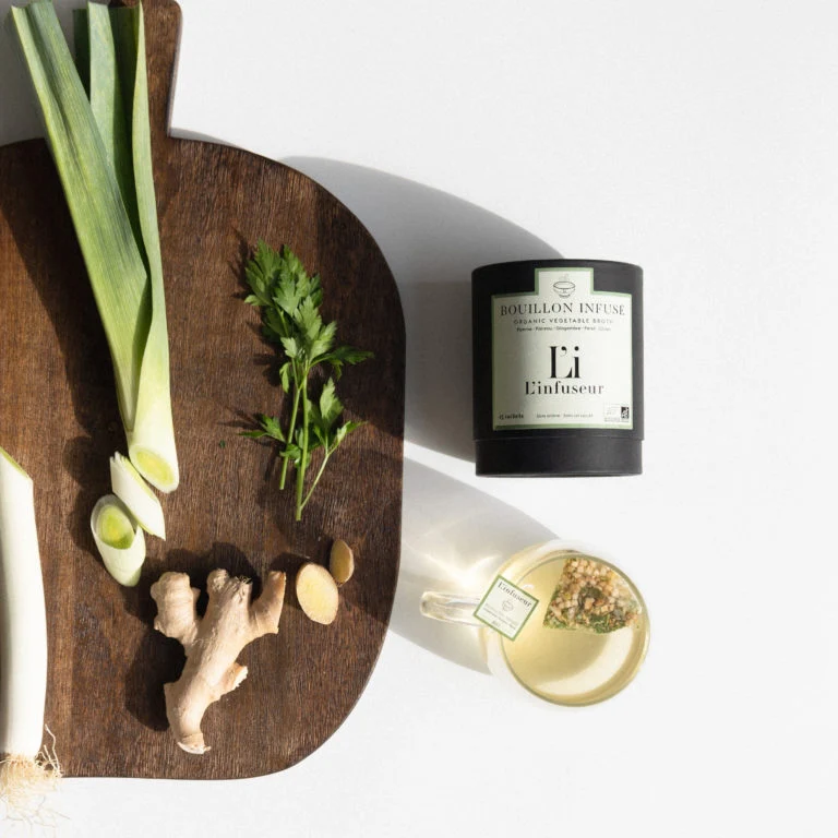 Bouillon infusé Poireau/Gingembre BIO