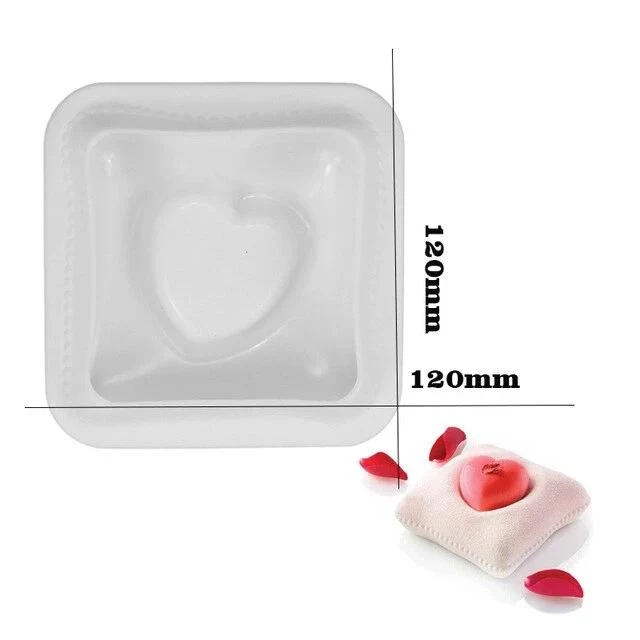Moule Silicone Coeur Coussin | Pâtisserie et Cuisine