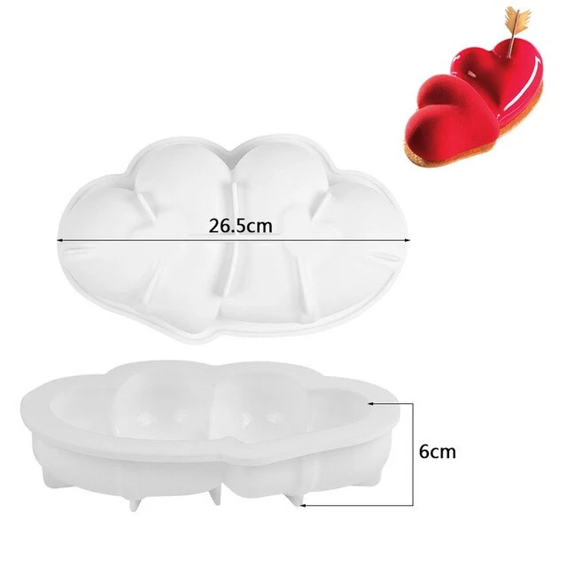 Moule Silicone Coeur Coussin | Pâtisserie et Cuisine