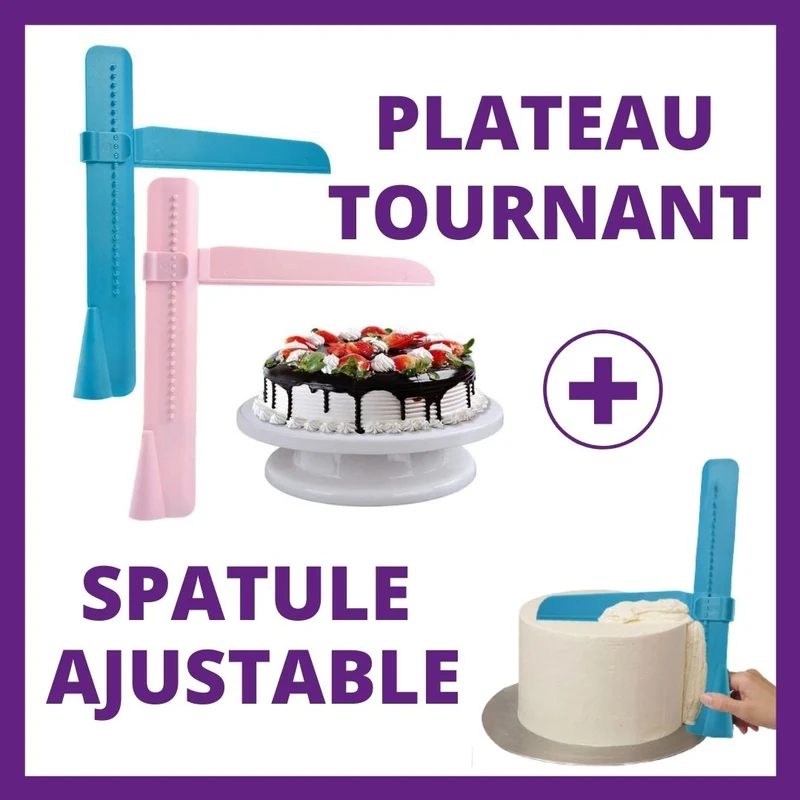 Plateau tournant + Spatule ajustable