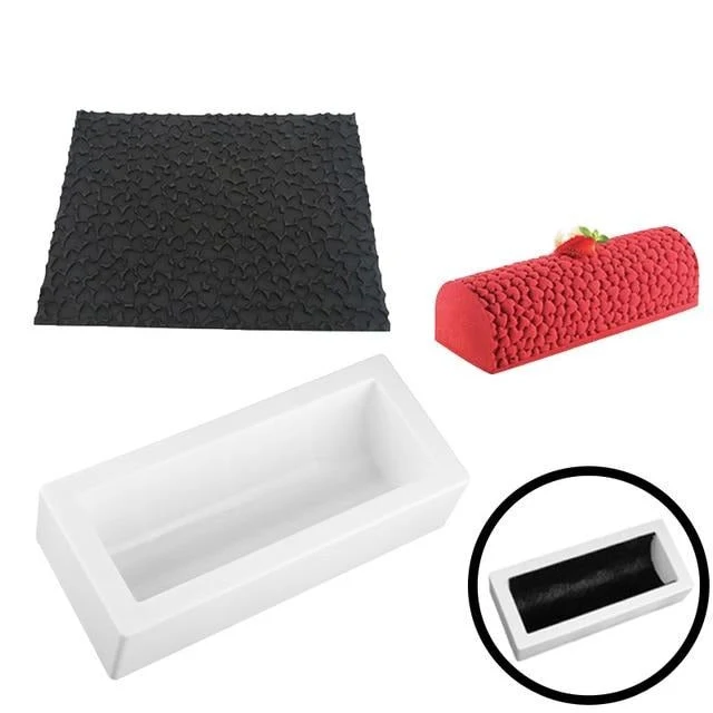 Moule Silicone Buche Coeurs | Patisserie et Cuisine