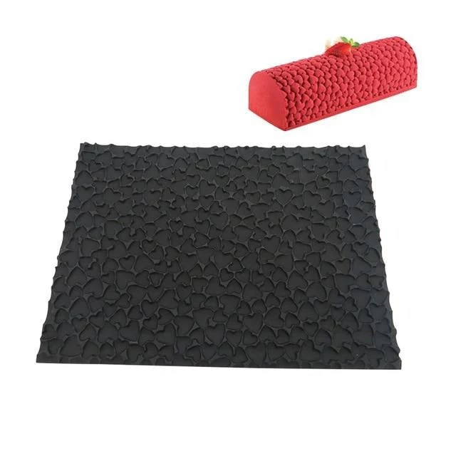 Moule Silicone Buche Coeurs | Patisserie et Cuisine